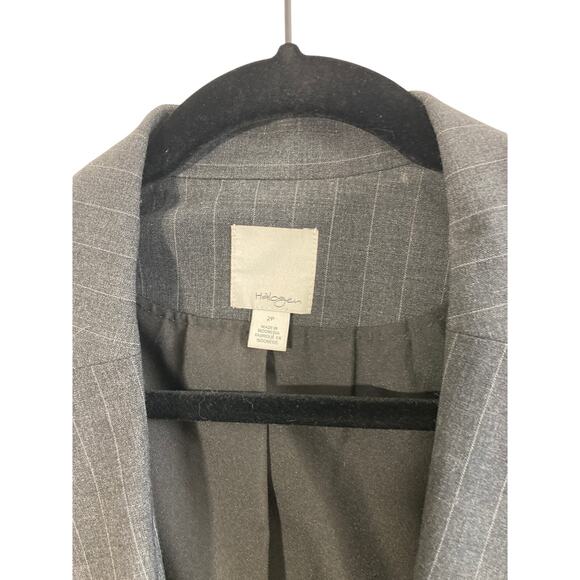 Halogen 2P Corporate Women's Grey Button Blazer - Picture 4 of 7